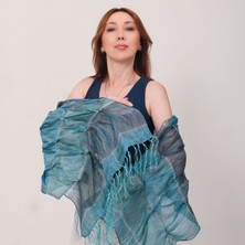 Mystic Shawl Lüks Ipek Çok Renkli Multi Şal (54X188 Cm)