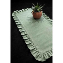 Ayzen Home Fırfırlı Runner Fırfır Dahil Ölçüsü 40CM x 120 cm