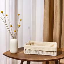 Simple Living Boho Style Sepet - Ekru - 8X22X30 cm