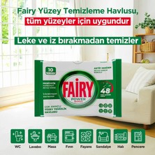 Fairy 10'lu Yüzey Temizlik Havlusu - Beyaz Sabun