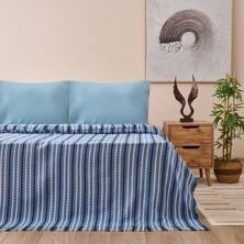 Matmel Soft Nautis Çift Kişilik Pike - Mavi - 200X220 cm