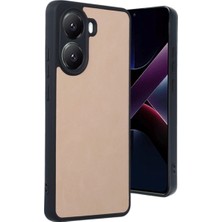 Eco Port Xiaomi Poco X7 Pro Kılıf Aras Deri Kapak - Pudra