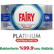 Fairy Platinum 100'LÜ Antibakteriyel Yüzey Temizlik Havlusu - Beyaz