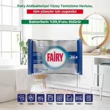 Fairy Platinum 10'lu Antibakteriyel Yüzey Temizlik Havlusu - Beyaz