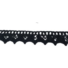 Urfakent Kopanaki Dantel En 1,5 cm Siyah 10 Metre