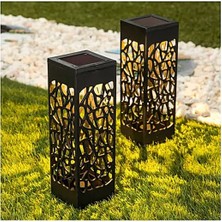 Urfakent Dekoratif Solar Güneş Enerjili Bahçe Aydınlatması Yürüyüş Yolu Seti (6 Adet)