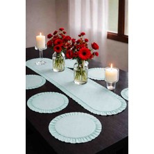 Ayzen Home Fırfırlı Runner Fırfır Supla Set 6 Lı ve 8li Secenekli