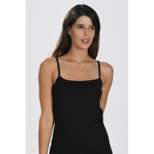 Aria's Closet Arias Closet Ip Askılı Siyah Ribana Atlet