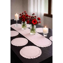 Ayzen Home Fırfırlı Runner Fırfır Supla Set 6 Lı ve 8li Secenekli