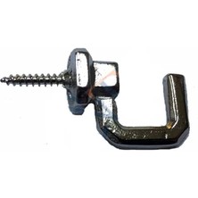 Eco Port Vidalı Kanca, Askı Büyük - 15X23MM, Nikel - 100 Adet