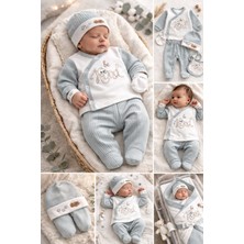 Lino Baby 5'li Kutulu %100 Pamuk Yeni Doğan Kız Bebek Hastane Çıkışı