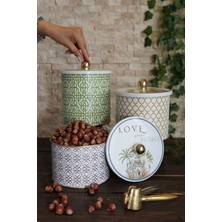 Feyza Design Yuvarlak Kutu Ø140, Topuz Kulp, 3'lü Set, Dayanıklı ve Şık Tasarım