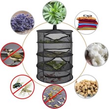 Feyza Design 4 Katlı Asılabilir ve Katlanabilir Meyve Sebze Kurutma Filesi