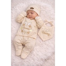 Lino Baby 5'li Kutulu %100 Pamuk Yeni Doğan Kız Bebek Hastane Çıkışı