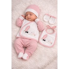 Lino Baby 5'li Kutulu %100 Pamuk Yeni Doğan Kız Bebek Hastane Çıkışı
