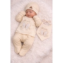 Lino Baby 5'li Kutulu %100 Pamuk Yeni Doğan Kız Bebek Hastane Çıkışı