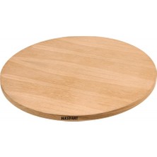 Masifart Durham Meşe 120 Lik Yuvarlak Tabla Cilasız Ham
