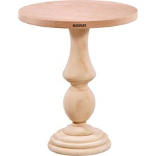 Masifart Plavia Yuvarlak Vazo Bistro Masa Cilasız Ham