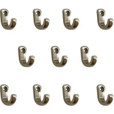 Eco Port Tekli Anahtar, Bijuteri, Vitrin, Dekor Askısı - Nikel, 10X18X22 mm