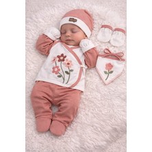 Lino Baby 5'li Kutulu %100 Pamuk Yeni Doğan Kız Bebek Hastane Çıkışı