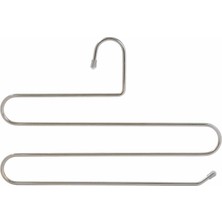 Simple Living 3 Katlı Metal Pantolon Askısı - Gri