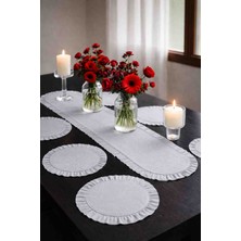 Ayzen Home Fırfırlı Runner Fırfır Supla Set 6 Lı ve 8li Secenekli