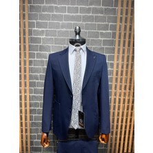 Dupont Modern Erkek Takım Elbise – Sivri Yaka Slim Fit Torba Cep