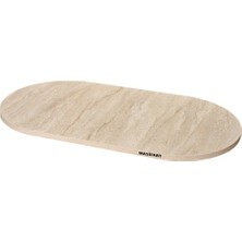 Masifart Mila Yapay Traverten 180 Lik Oval Tabla
