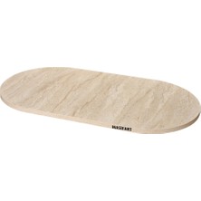 Masifart Kauy Yapay Traverten 200 Lük Oval Tabla