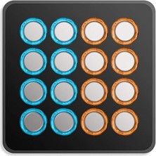 Techtools Mıdı Fighter Spectra (Black Silver Limited Edition) | 16 Arcade Knobs Parmakla Davul Çalma Performansı Için En Iyi Mıdı Controller/kontrolör