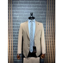 Dupont Modern Erkek Takım Elbise – Sivri Yaka Slim Fit Torba Cep