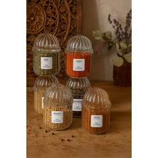 Feyza Design Şeffaf Kapaklı 6'lı Baharatlık Seti, Pratik ve Şık Tasarım