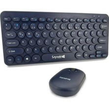 Hype Store Saywin Bluetooth Klavye Mouse Set Yuvarlak Tuşlu Ev ve Ofis Kullanımına Uygun Türkçe Q Taşınabilir K