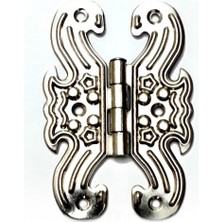 Eco Port Dekoratif Sac Kelebek Menteşe - Büyük, Nikel, 100 Adet