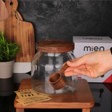 Feyza Design Vakumlu Akasya Kapaklı 3000ML Kavanoz ile Saklama Keyfi