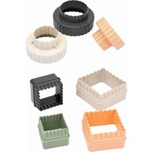 Braventa Collection 7 Parça Tırtıklı Kare ve Yuvarlak Kurabiye Kalıbı Seti Şekilli Hamur Kesici (1)