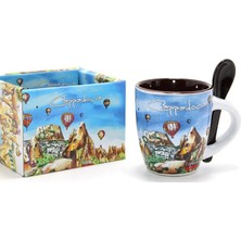 Alfa Life Marketing Kaşıklı Yöresel Kahve Fincanı Tekli Model 1