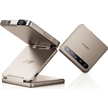 Hype Store Aurzen Zıp Katlanabilir Dlp Gerçekten Mini Projektör, Cep Boyutu, Sıfır Gecikmeli Odaklama, Tek Tıkl