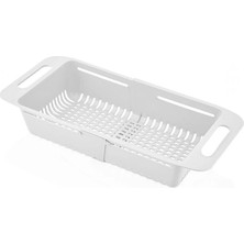 Hype Store Ayarlanabilir Lavabo Sepeti, Beyaz Renk