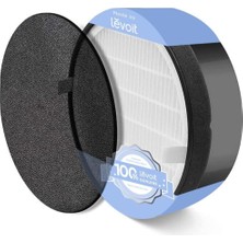 Hype Store Levoit Hava Temizleyici LV-H132 Yedek Filtre, Çok Etkili Hepa ve Aktif Karbon Filtresi Seti, LV-H132