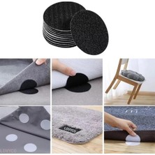 Braventa Collection Halı Kaydırmaz Yuvarlak Bant Çarşaf,örtü Kaymasını Önleyici Cırtlı Yapışkan Bant 50 mm Çap 10LU 1 Ad