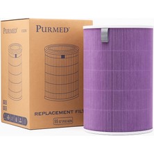 Hype Store Purmed Air Purifier 4 Uyumlu Mor Hepa Filtre |yedek Filtre | Pm2.5 ve Alerjen Temizleyici