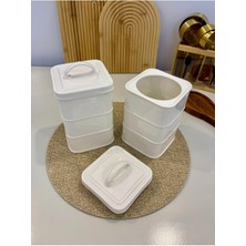 Feyza Design Şekerlik, Çay ve Kahve Kavanozu, A Kalite, Hakiki Porselen, Dayanıklı