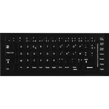 Hype Store 53163 Fransızca Q Siyah Klavye Stiker Q Siyah Klavye Yapışkan Etiketi (Q Fransızca)