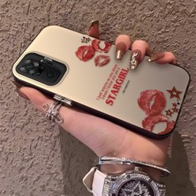 HONTINGA Xiaomi Redmi Note 10 Pro ile Uyumlu Kılıfı Silikon Kenar Sert Arka Düşüme Önleyici Basitlik Anti Düşme Kamera Korumali Öpücük Izi Desen Telefon Kılıfı Kadın ve Erkek Için Uygundur K1-0724
