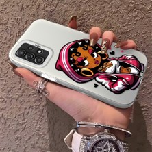 HONTINGA Samsung Galaxy A52 ile Uyumlu Kılıfı Silikon Kenar Sert Arka Düşüme Önleyici Basitlik Anti Düşme Kamera Korumali Öpücük Izi Desen Telefon Kılıfı Kadın ve Erkek Için Uygundur K1-0724