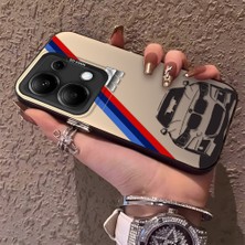 HONTINGA Xiaomi Redmi Note 14S ile Uyumlu Kılıfı Silikon Kenar Sert Arka Düşüme Önleyici Basitlik Anti Düşme Kamera Korumali Bmw Desen Telefon Kılıfı Kadın ve Erkek Için Uygundur K1-0725