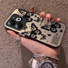 HONTINGA Tecno Spark 20 ile Uyumlu Kılıfı Silikon Kenar Sert Arka Düşüme Önleyici Basitlik Anti Düşme Kamera Korumali Kelebek Desen Telefon Kılıfı Kadın ve Erkek Için Uygundur K1-0719