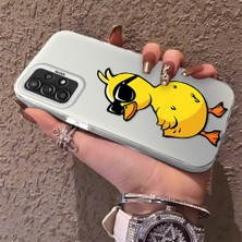 HONTINGA Samsung Galaxy A52 ile Uyumlu Kılıfı Silikon Kenar Sert Arka Düşüme Önleyici Basitlik Anti Düşme Kamera Korumali Panda Desen Telefon Kılıfı Kadın ve Erkek Için Uygundur K1-0726