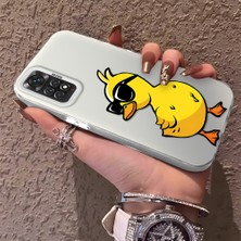 HONTINGA Xiaomi Redmi Note 11 ile Uyumlu Kılıfı Silikon Kenar Sert Arka Düşüme Önleyici Basitlik Anti Düşme Kamera Korumali Panda Desen Telefon Kılıfı Kadın ve Erkek Için Uygundur K1-0726
